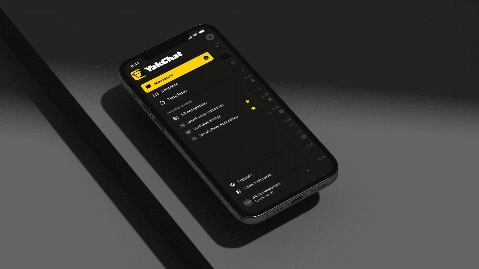 YakChat UI Design
